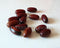 EP Lot Perles ovales Bois caramel
