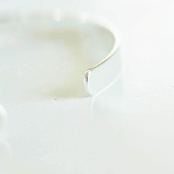 EP Manchette réglable laiton Plaqué argent 925, fournitures créatives, bracelet argent, création bijoux, plaqué argent,argent 925, 6mm