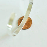 EP Manchette réglable laiton Plaqué argent 925, fournitures créatives, bracelet argent, création bijoux, plaqué argent,argent 925, 6mm