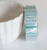 EP Masking Tape MT Vert rayé motifs fins,fournitures créatives,masking tape, adhésif papier, scrapbooking, papeterie, décoration,15mm,10 mètres