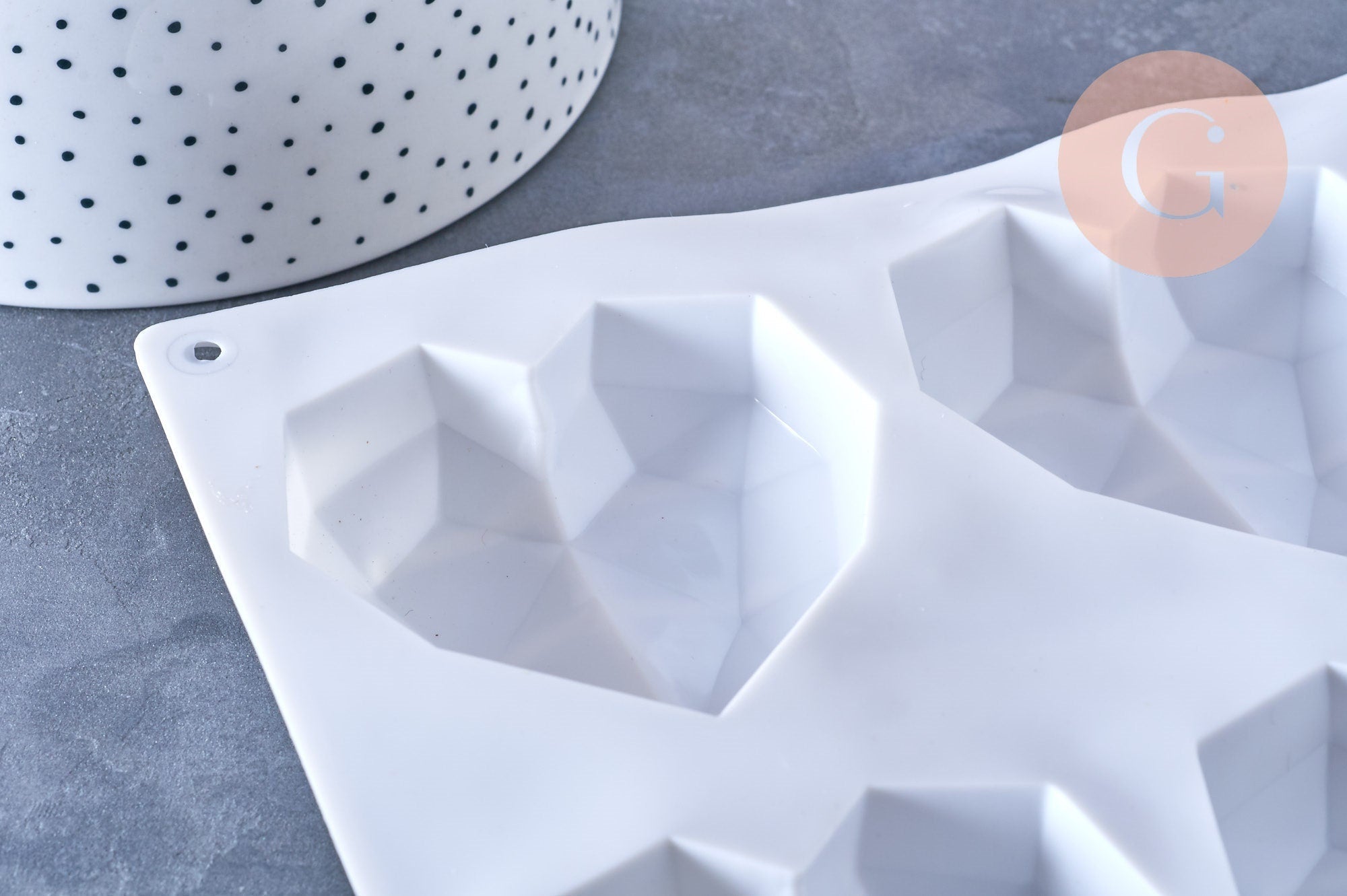 EP -Moule en silicone 6 coeurs 22cm, x1 G5944