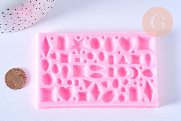 EP-Moules en silicone pierre précieuse 11.3cm, x1 G5093