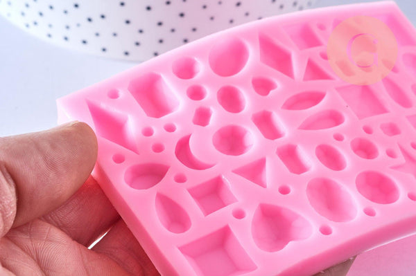 EP-Moules en silicone pierre précieuse 11.3cm, x1 G5093