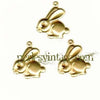 EP Pendentif Lapin en laiton brut