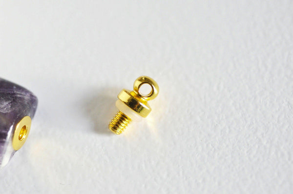 EP Pendentif bouteille parfum améthyste naturelle,pendentif pierre naturelle,pendentif collier,pendentif améthyste Naturelle,33mm, x1,G2791