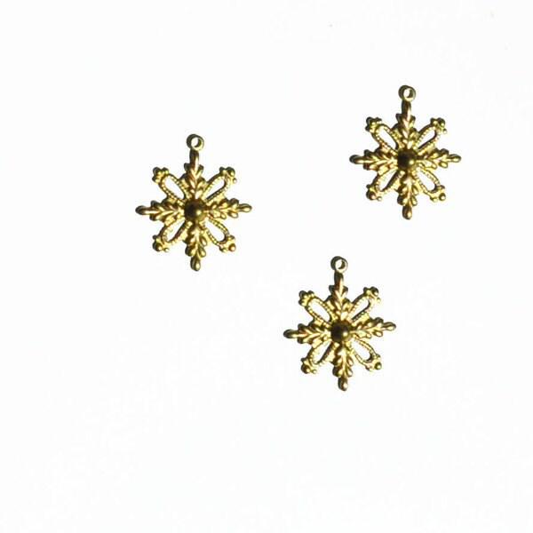 EP Pendentif flocon en laiton