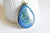 EP Pendentif goutte Lapis Lazulis naturelle, 48-57mm, x1 -G0108