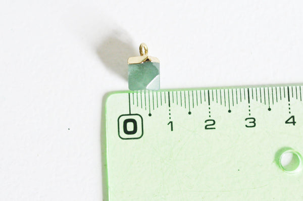 EP Pendentif hexagone aventurine 12mm,x 2,G2344