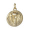 EP Pendentif médaille ronde serpent, acier doré,fournitures créatives, pendentif doré,sans nickel,laiton doré,création bijoux,médaille or,2.2cm