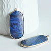 EP Pendentif ovale lapis lazulis,Pendentif pour bijoux, pendentif pierre, pierre naturelle, pendentif bleu,lapis lazulis naturel,49mm - G365