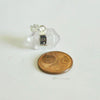 EP Pendentif pointe cristal transparent,fourniture créative,pendentif bijoux, pendentif pierre, pendentif cristal,pendentif argenté,22mm,G2484