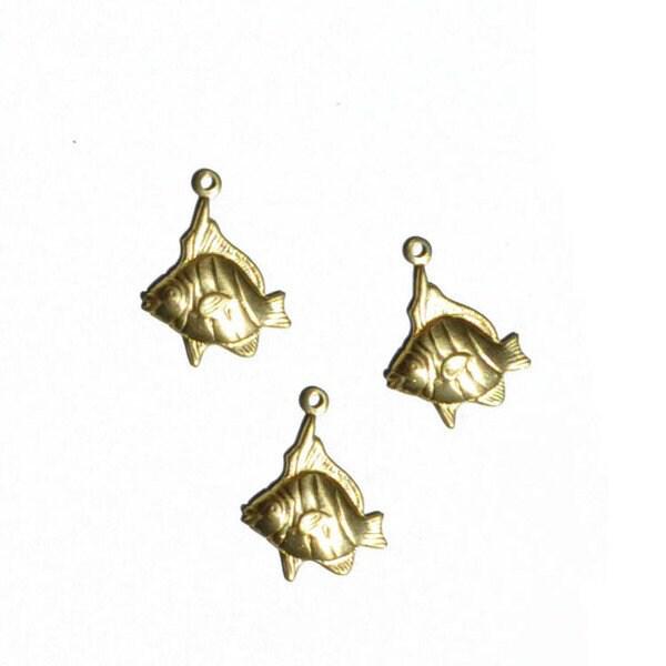 EP Pendentif poisson en laiton