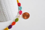 EP Perle feuille multicolore howlite, howlite,perle turquoise,howlite naturelle,perle pierre, création bijoux, x 10-G1147