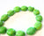 EP Perle galet howlite verte, fournitures créatives, howlite naturelle, perle verte, perle pierre, création bijoux, 26mm,x 5
