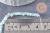 EP-Perle heishi nacre naturelle bleu turquoise pastel 3x4mm, x1 fil de 20 cm (G4774)
