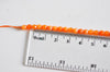 EP Perle jade orange naturelle facette 4mm, x1 fil de 90 perles G0270