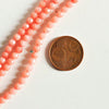 EP Perle jade rose corail naturel 4mm,fil de 91 perles (G3003)