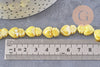 EP Perle porcelaine jaune coeur irisé 16mm, x20 (G3535)