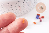EP-Perle porcelaine multicolore 5x3mm, x10 G2583