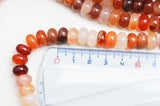 EP Perle rondelle cornaline orange naturelle,Pendentif bijoux, création bijou pierre naturelle,10mm, le fil de 60 perles G4431