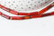 EP -Perle tube cornaline naturelle 13-14mm, x1 fil de 38cm G4370