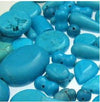 EP Perles howlite turquoise, fournitures créatives, howlite naturelle, perle turquoise, perle pierre, création bijoux,lot mélangé de 10-G969