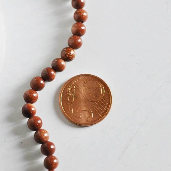 EP Perles pierre du soleil,perle pierre, perles rondes,pierre soleil synthèse,6mm,Le fil de 60 perles,x1 G8055