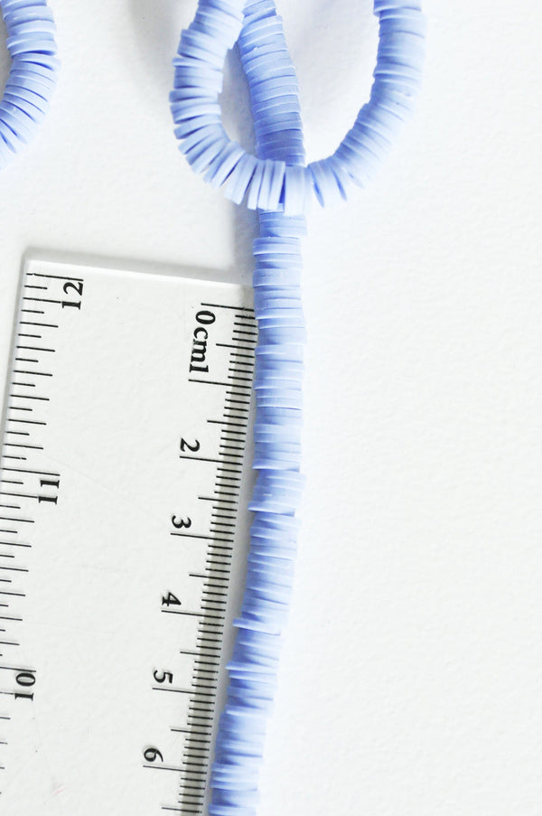 EP Perles polymère bleu heishi 6mm 6mm,le fil de 320 perles-G1630