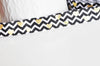 EP Ruban élastique zigzags coeurs or EFJF 16mm,1 mètre-G1584