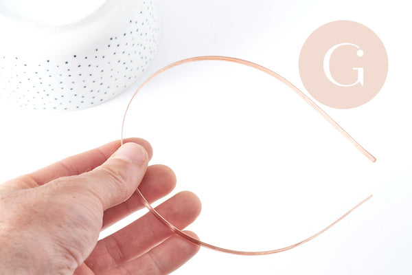 EP Serre-tête cheveux cuivre 120mm, x1 (G0772)