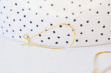 EP-Support de boucles fil doré 16k,montage bijoux DIY, oreilles percées, création bijoux, boucles dorées,x 2, 34.5mm G5032