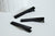 EP Supports barrette métal noir sans plateau, pince crocodile,accessoires cheveux, fabrication bijoux, x 2, 4.6cm-G1410