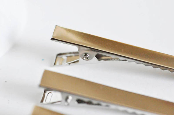 EP Supports barrette pince crocodile fer platine 35-76mm, x4 (G1699)