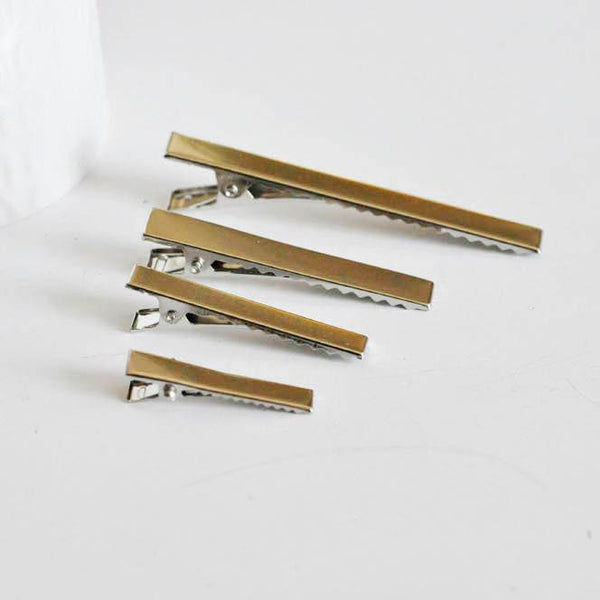 EP Supports barrette pince crocodile fer platine 35-76mm, x4 (G1699)