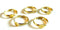 EP Supports de bague laiton brut 5mm, x4 (G2479)