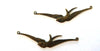 EP connecteur hirondelle bronze, fourniture créative,pendentif oiseau, pendentif bronze, création bijoux, 6cm