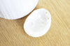 EP coquillage naturel blanc nacré HALIOTIS OVINA, bijou coquillage naturel,3.5-5cm, x1 G4164