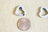 EP-fermoir à clapet coeur laiton argenté et strass 18mm, x1 (G3092)