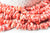 EP perle chips corail naturel rouge,perles corail,fabrication bijoux en corail rouge, corail naturel, coquillage rouge,fil de 160 perles G4067