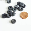 EP perle disque coco noir, bois naturel, perles bois,Perles géométriques,perle ronde bois création bijoux,10-12mm, les 50 G336