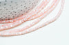 EP-perle nacre naturelle heishi rose pastel,tube coquillage coloré,perle coquillage,création bijoux,2x4mm, le fil de 185 perles G4775
