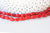 EP perle ovale corail rouge, perles corail, fabrication bijoux,corail rouge,corail naturel, 9-13x6-7.5mm, le fil 35 perles G5034