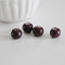 EP perle porcelaine violet prune,perles céramique, porcelaine émaillée,perle porcelaine,perle ronde, x 5, 1.5cm,G2736