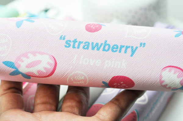 EP trousse stylos rectangulaire motif fruit, 20cm, x1 G4040