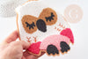 Ecusson eponge à repasser hibou chouette rose customisation vêtement, écusson thermocollant,patch écusson brodé,18cm, x1 G2859