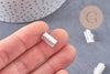 Embouts ruban fer argenté 13mm, x50 (22.8gr) (G0900)