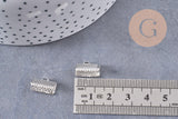Embouts ruban fer argenté 13mm, x50 (22.8gr) (G0900)