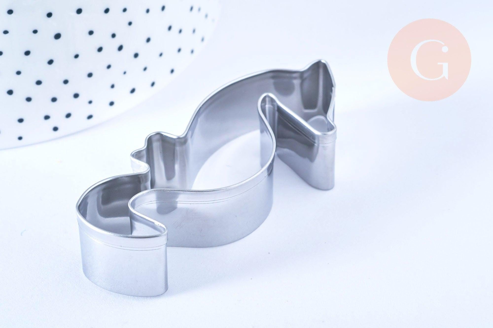 Emporte-pièce hippocampe en acier inoxydable 7.5cm, x1 (G4820)
