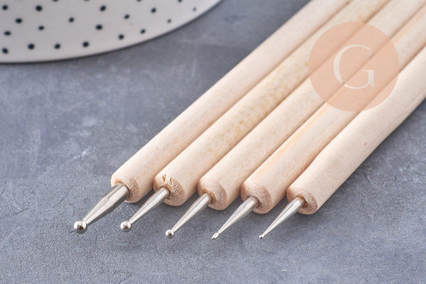 Ensemble de 5 Outils Polymère Multistage Bois – 12.8/13.5cm2.8-13.5, x1 (G10262)