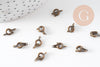 Fermoirs Marins laiton bronze 8mm, x10 (G10573)